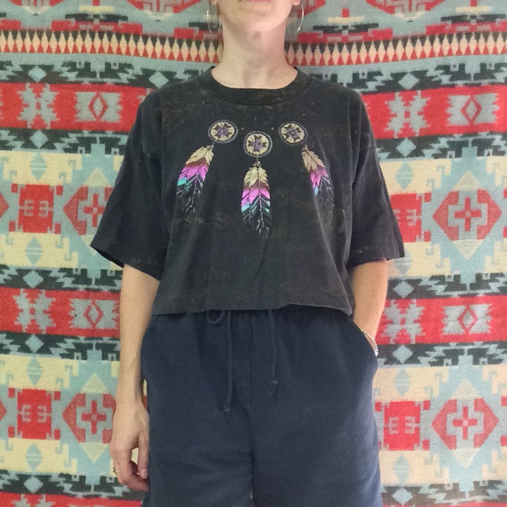 VTG. Buffalo Custom Crop Tee